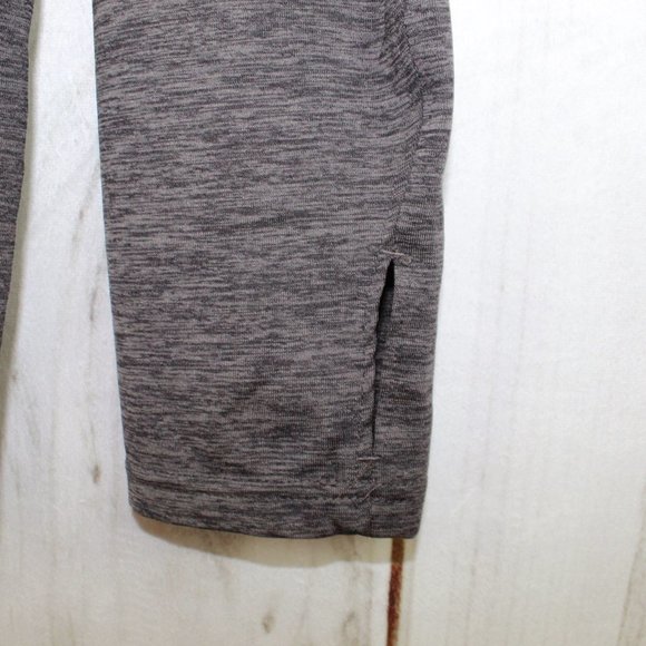 Reebok Gray Quarter Zip Mock Neck Long Sleeve Thumb Hole Pullover Shirt Size L - Picture 5 of 10